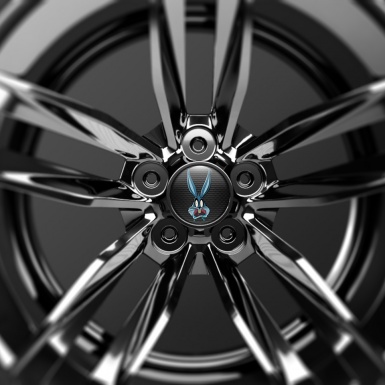 Skull Wheel Center Cap Domed Stickers Big Bunny