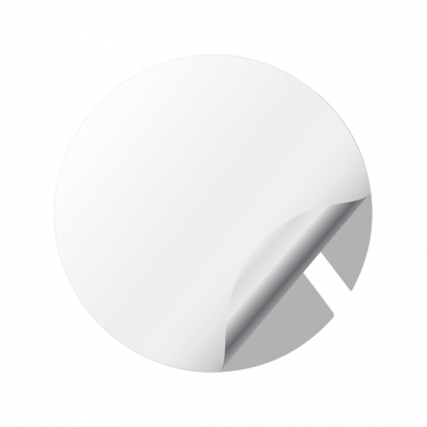 ZRX Crypto Silicone Stickers - Black White Logo