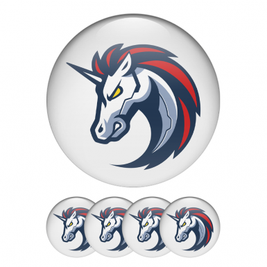1inch Network Crypto Silicone Stickers White