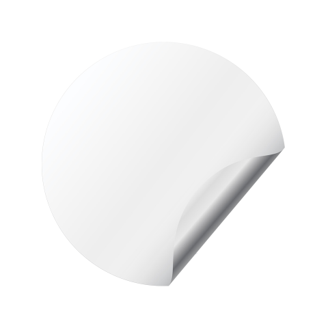 1inch Network Crypto Silicone Stickers White