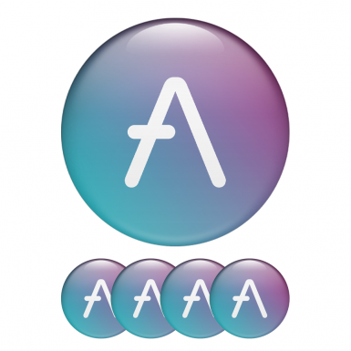 Aave Crypto Silicone Stickers A Logo