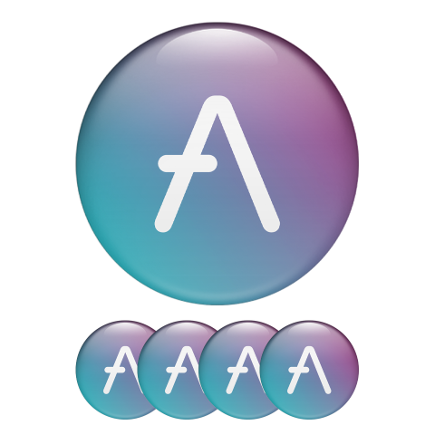Aave Crypto Silicone Stickers A Logo