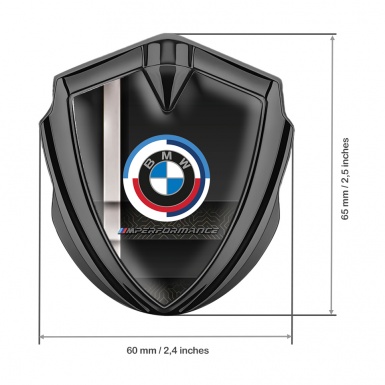 BMW M Performance Self Adhesive Bodyside Emblem Gold Digital Effect