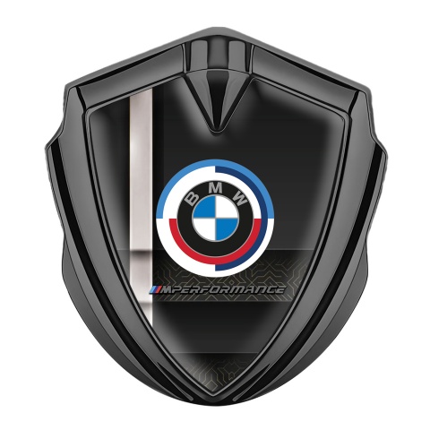 BMW M Performance Self Adhesive Bodyside Emblem Gold Digital Effect