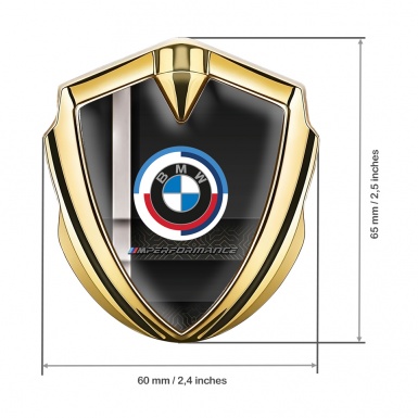 BMW M Performance Self Adhesive Bodyside Emblem Graphite Digital Effect 