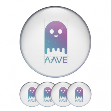 Aave Crypto 3D Silicone Stickers