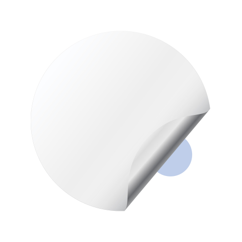 Elf Crypto Domed Stickers White Logo