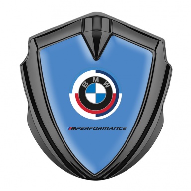 BMW Bodyside Domed Emblem Graphite Light Blue Base M Performance