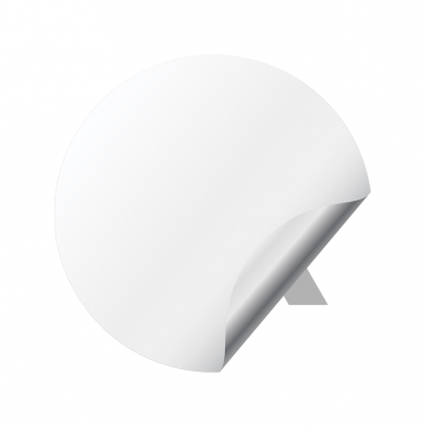 Algo Algorand Crypto Silicone Stickers White