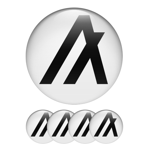Algo Algorand Crypto Silicone Stickers White