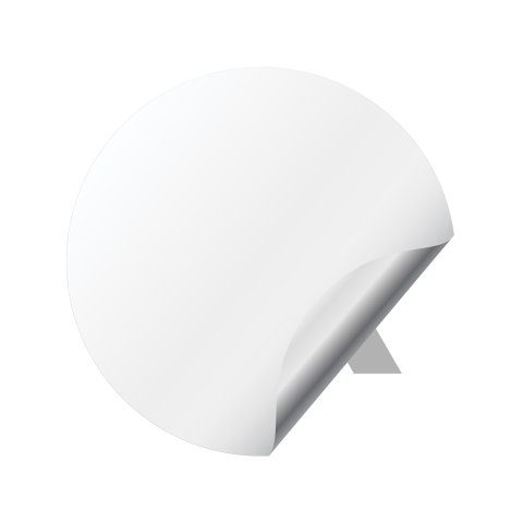 Algo Algorand Crypto Silicone Stickers White
