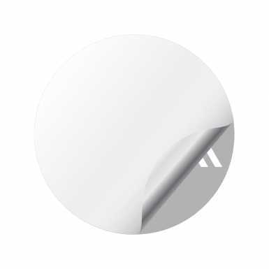 Algo Algorand Crypto Domed Stickers Black