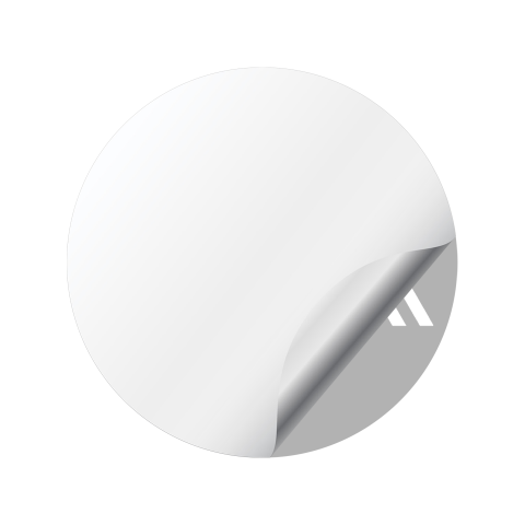Algo Algorand Crypto Domed Stickers Black