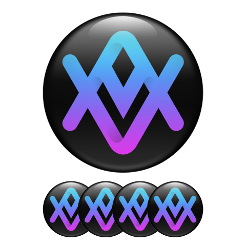 Alu Altura Crypto Silicone Stickers Black