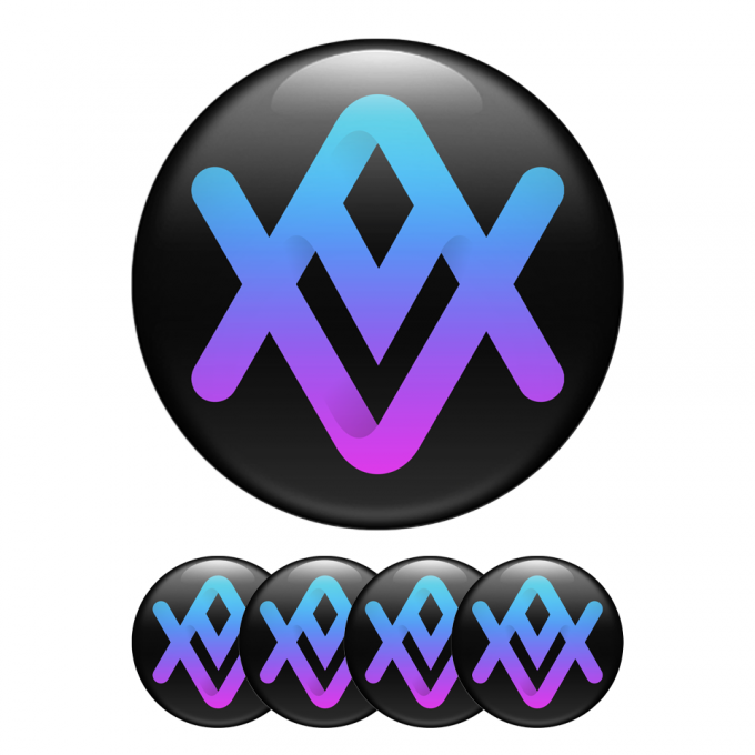 Alu Altura Crypto Silicone Stickers Black