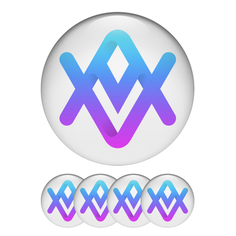 Alu Altura Crypto Silicone Stickers White