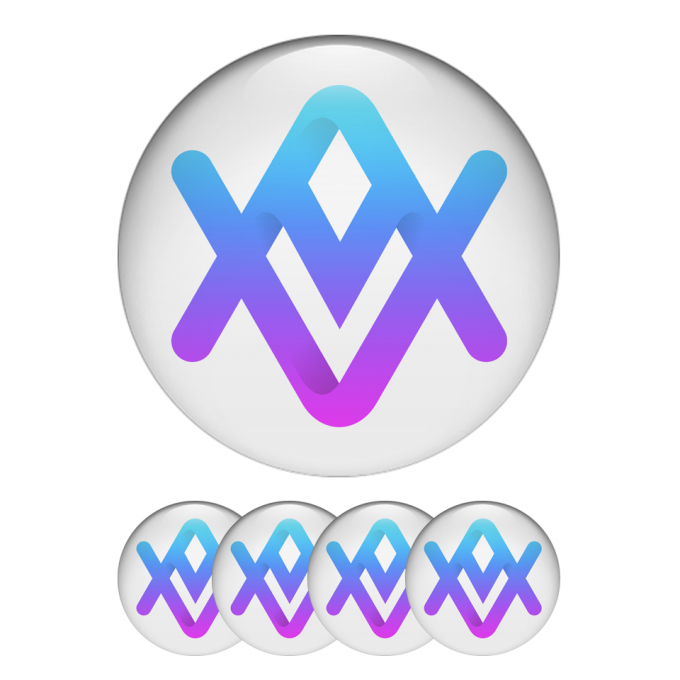 Alu Altura Crypto Silicone Stickers White