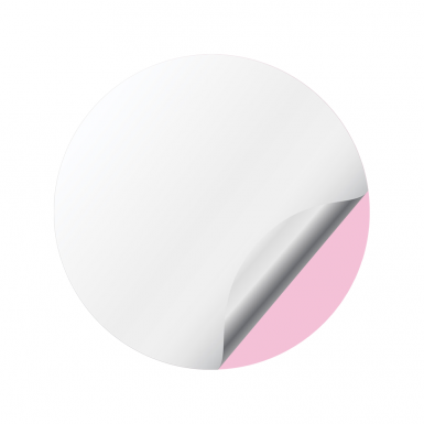 Amp Crypto Silicone Stickers Red Logo