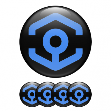 Ankr Crypto Silicone Stickers Black Blue