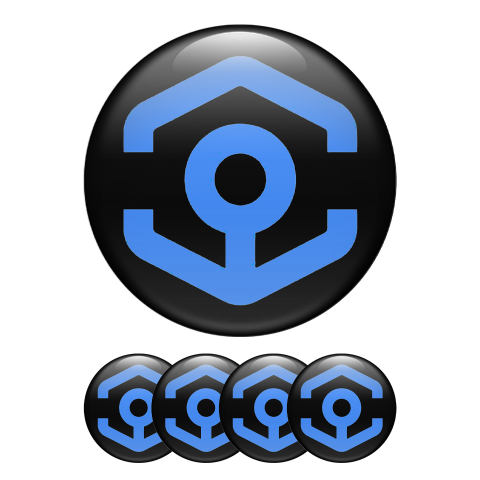 Ankr Crypto Silicone Stickers Black Blue