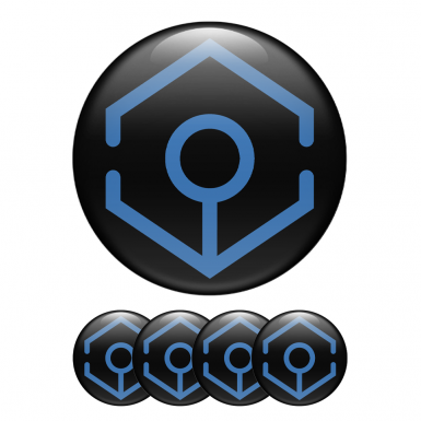 Ankr Crypto Domed Stickers Black Blue