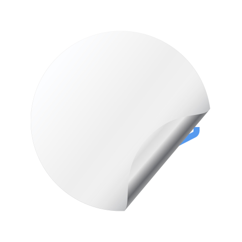 Ankr Crypto 3D Silicone Stickers White Blue