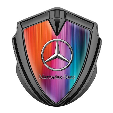 Mercedes Benz Bodyside Badge Self Adhesive Graphite Color Gradient Base