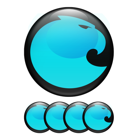 Aragon Crypto Silicone Stickers Black