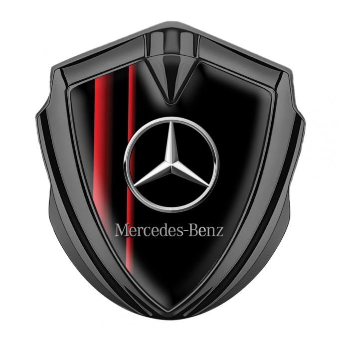 Mercedes Benz Self Adhesive Bodyside Emblem Graphite Black Red Sport Line