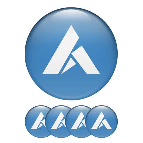 Ardor ARDR Crypto Silicone Stickers Blue