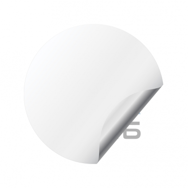 Ardor Ardr Crypto Domed Stickers White