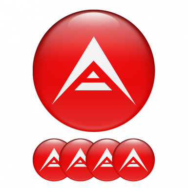 Ark Crypto Silicone Stickers Red
