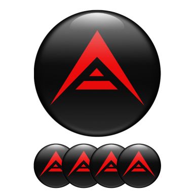 Ark Crypto Domed Stickers Black