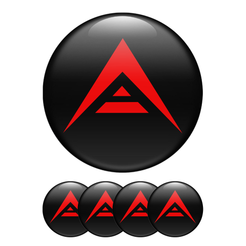 Ark Crypto Domed Stickers Black