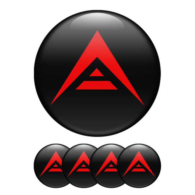 Ark Crypto Domed Stickers Black