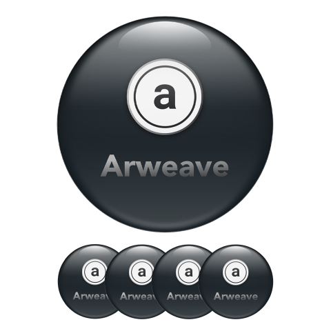Arweave Crypto Currencies Stickers Silicone AR Black
